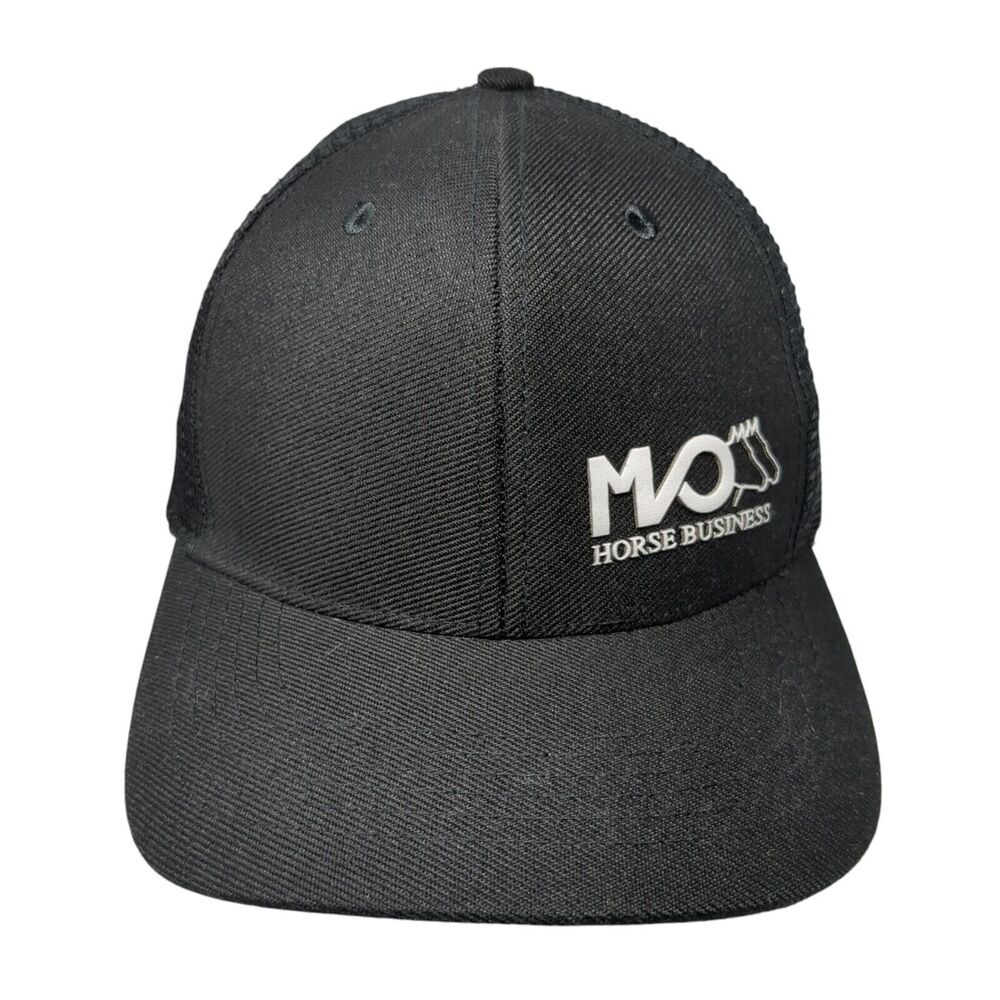 Horse Business Snapback Mesh Back Trucker Hat Black One Size Champ